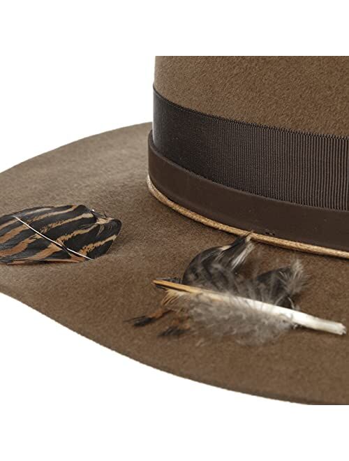 Stetson Linto High Crown Fur Felt Hat Women/Men - Made in The EU