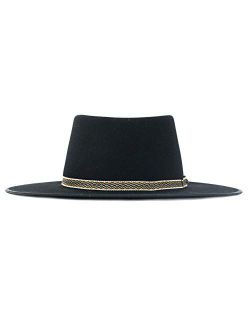 Men's Yancy Crushable Wool Hatband Outdoor Western Cowboy Hat - Black