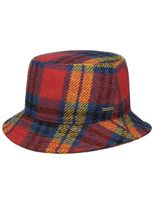 Stetson Harris Tweed Bucket Wool Hat Women/Men - Made in Germany