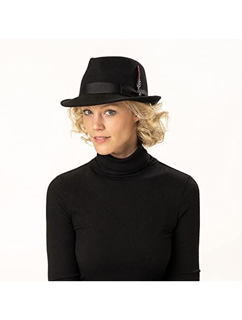 Stetson Elkader Trilby Felt Hat Women/Men |
