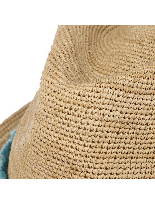 Stetson Vetalio Crochet Trilby Straw Hat Women/Men -