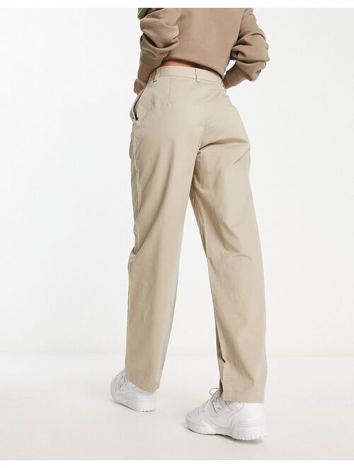 Monki tailored pants in beige