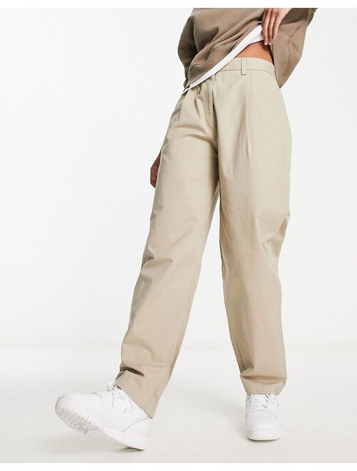 Monki tailored pants in beige
