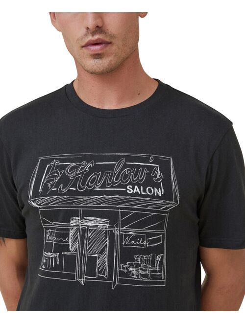 COTTON ON Men's Tbar Collab Music Crew Neck T-shirt