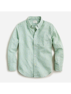 Boys button-up linen-blend shirt