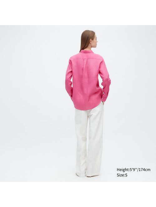 Uniqlo Premium Linen Long-Sleeve Shirt