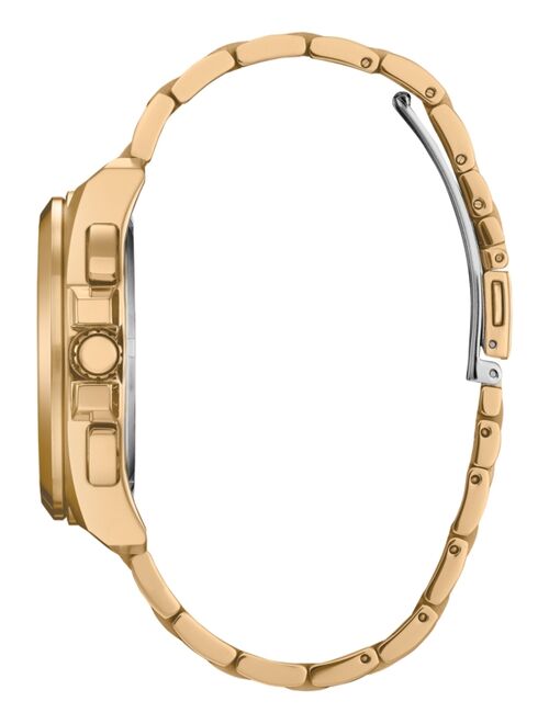 CITIZEN Eco-Drive Men's Chronograph Classic Gold-Tone Stainless Steel Bracelet Watch 41mm