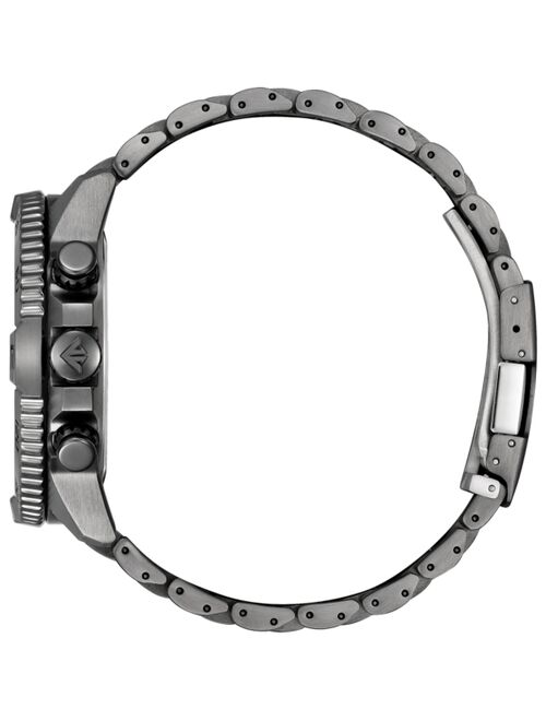 CITIZEN Men's Chronograph Promaster Navihawk Gray-Tone Stainless Steel Bracelet Watch 48mm