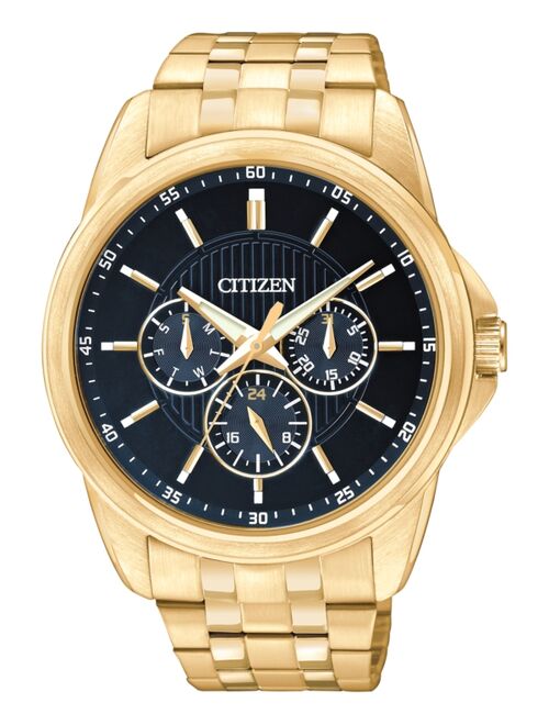 Citizen Quartz Mens Watch, Stainless Steel, Classic, Gold-Tone (Model: AG8342-52L)