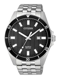 Men's Quartz Stainless Steel Bracelet Watch 42mm