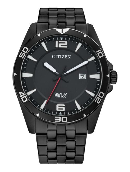 CITIZEN Men's Black-Tone Stainless Steel Bracelet Watch 42mm