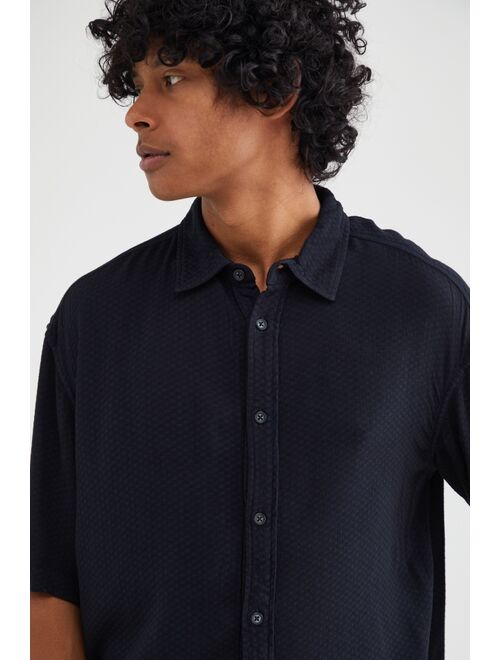 Urban Outfitters UO Solid Drape Button-Down Shirt