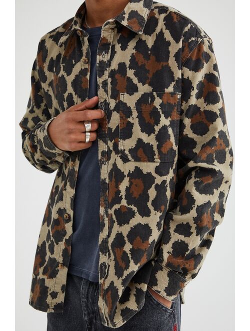 Urban Outfitters UO Patterned Cord Overshirt