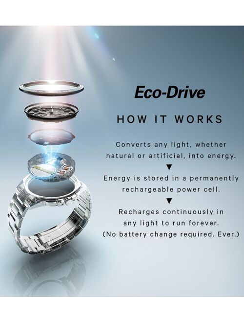 CITIZEN Men's Axiom Eco-Drive Gold-Tone Stainless Steel Bracelet Watch 40mm AU1062-56E