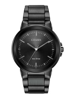 Men's Eco-Drive Axiom Gray Stainless Steel Bracelet Watch 41mm