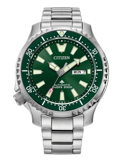 CITIZEN Men's Promaster Automatic Dive Silver-tone Stainless Steel Bracelet Watch, 44mm