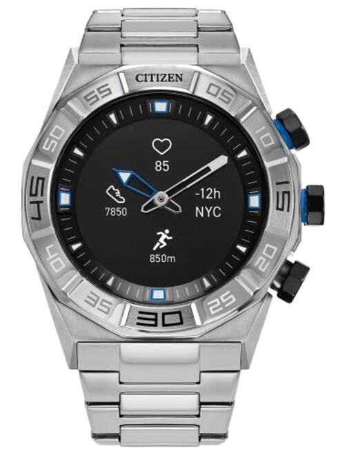 CITIZEN Men's CZ Smart Hybrid HR Black Strap Smart Watch 44mm