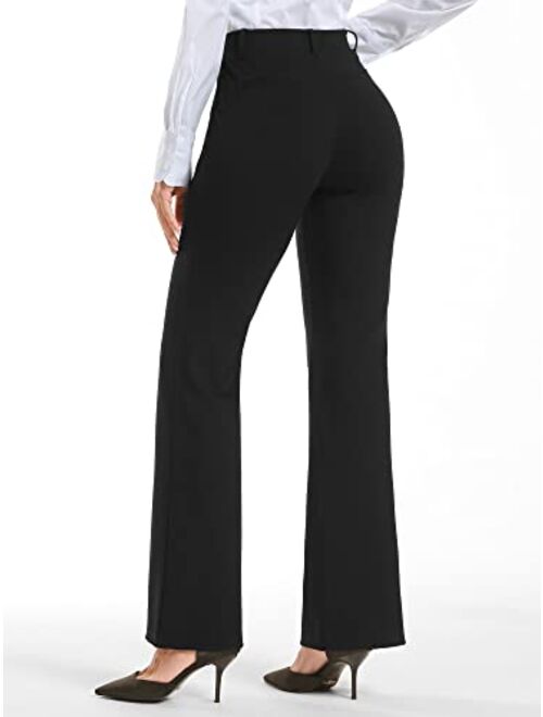 Stelle Women's Bootcut Dress Pants Business Casual 31" Stretchy Work Pants with Pockets Pull On Regular Slacks for Office