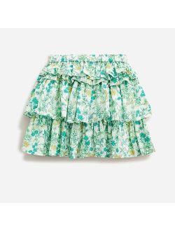 Girls' ruffle skirt in floral