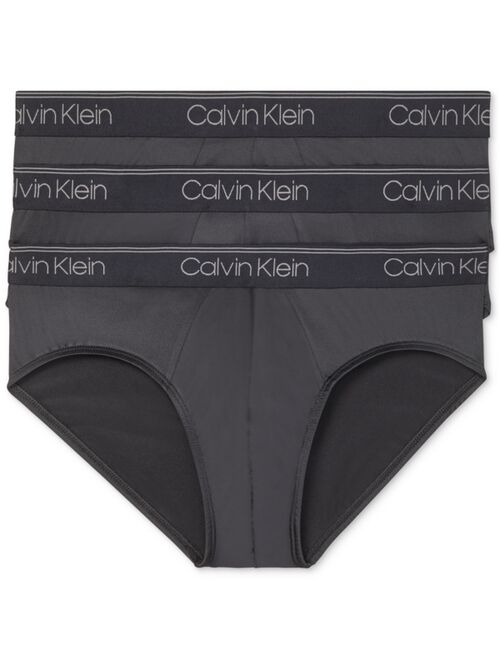 Calvin Klein Men's 3-Pack Microfiber Stretch Low-Rise Briefs