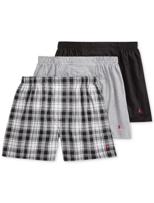 Polo Ralph Lauren Men's 3-Pk. Classic Woven Cotton Boxers