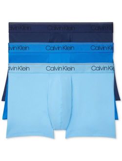 Men's 3-Pack Microfiber Stretch Low-Rise Trunks