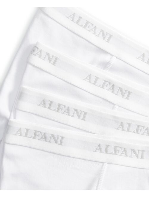 Alfani Men's Regular-Fit Solid Boxer Briefs, Pack of 4, Created for Macy's