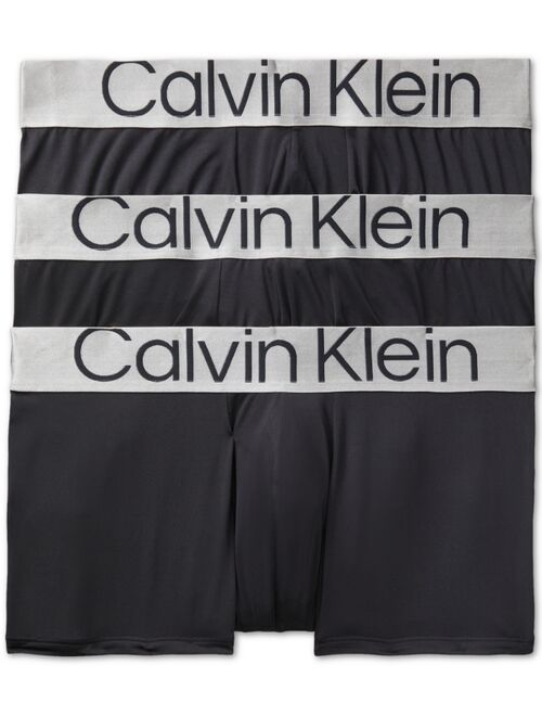 Calvin Klein Men's 3-Pk Steel Low Rise Trunks
