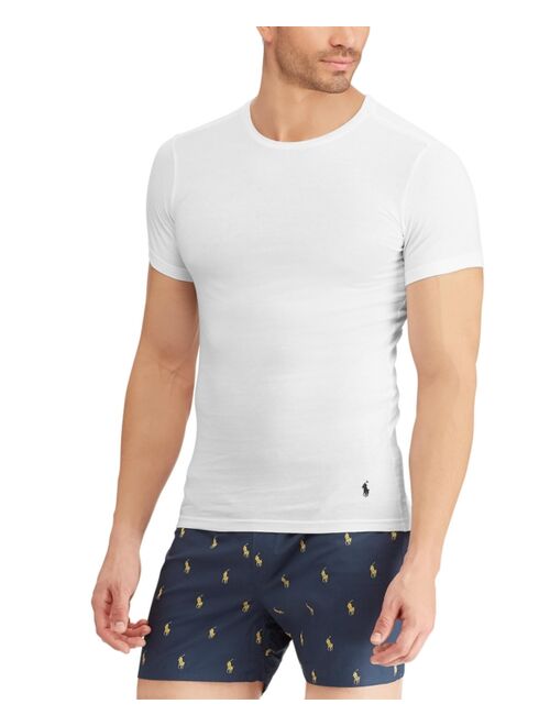 Polo Ralph Lauren Men's Slim Fit Crewneck Undershirt, 3-Pack