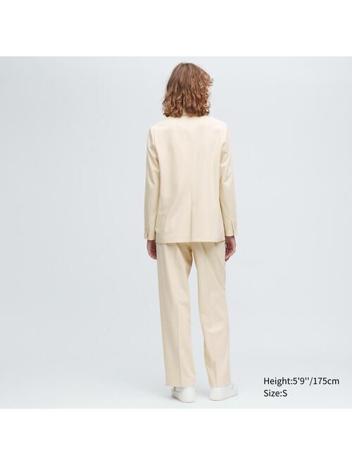 UNIQLO Women's Single-Breasted Relaxed Tailored Jacket