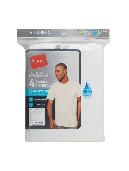 Men's Hanes Ultimate 4-pack ComfortBlend Tees