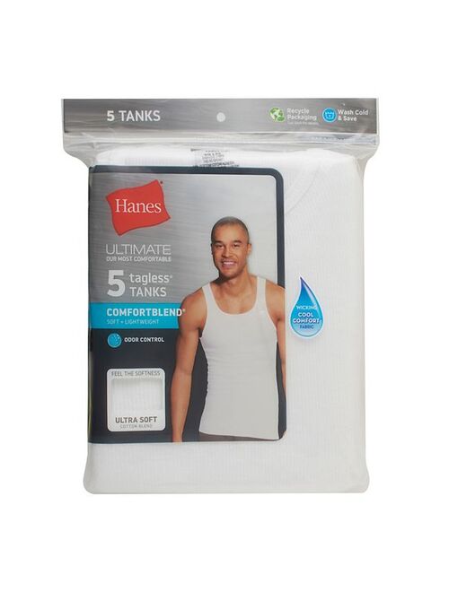 Men's Hanes Ultimate 5-pack ComfortBlend A-Shirts