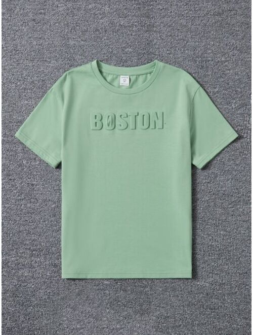 SHEIN Boys Letter Graphic Tee