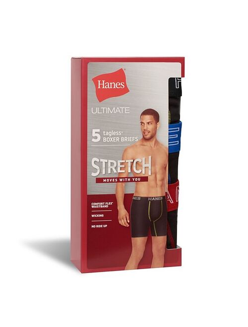 Men's Hanes Ultimate 5-Pack Stretch Boxer Brief