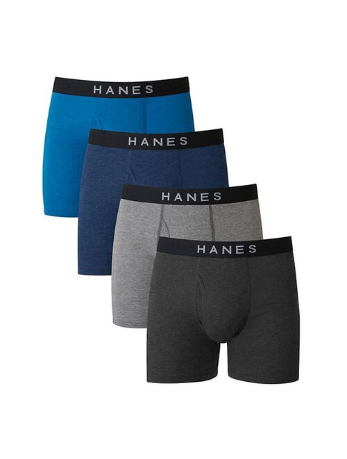 Men's Hanes 4-pack ComfortBlend Fresh IQ Boxer Briefs