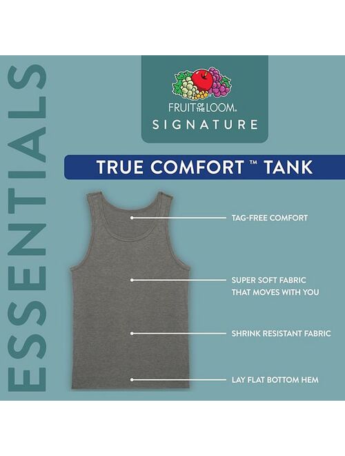 Men's Fruit of the Loom Essentials 5-Pack Pure Comfort Tanks