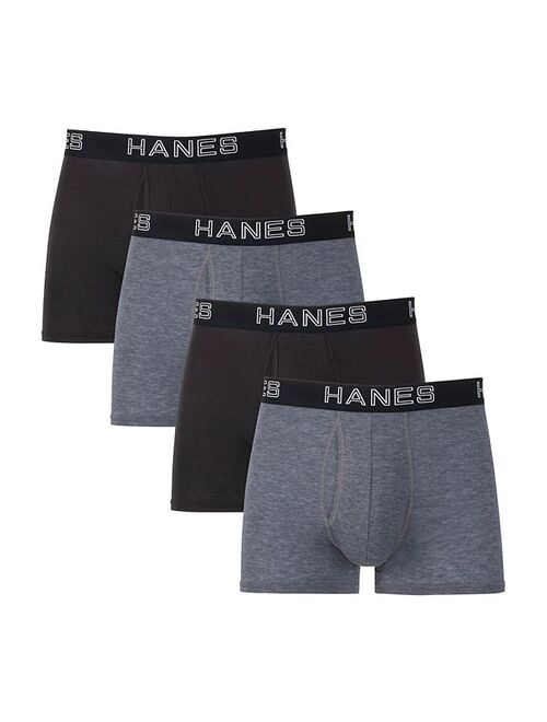 Men's Hanes Ultimate 4-Pack Comfort Flex Fit Total Support Pouch Trunks