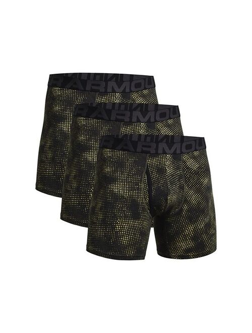 Men's Under Armour 3-pack Charged Cotton Novelty 6-inch Boxerjock Boxer Briefs