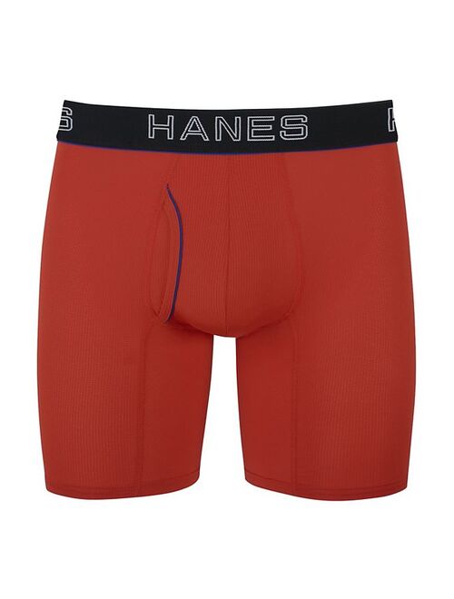 Men's Hanes Ultimate Comfort Flex Fit Lightweight Mesh Cotton Modal Boxer Briefs