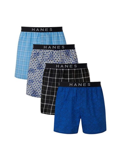 Big & Tall Hanes Ultimate Cool Comfort 4-PackWoven Boxer