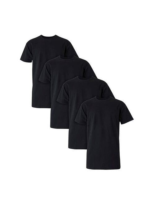 Men's Tall Hanes Ultimate Cool Comfort FreshIQ Crewneck T-Shirt 4-Pack