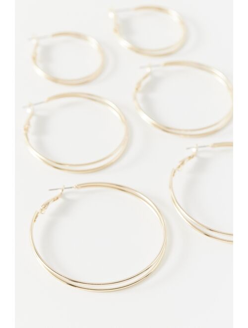 Urban Outfitters Double Hoop Earring Set