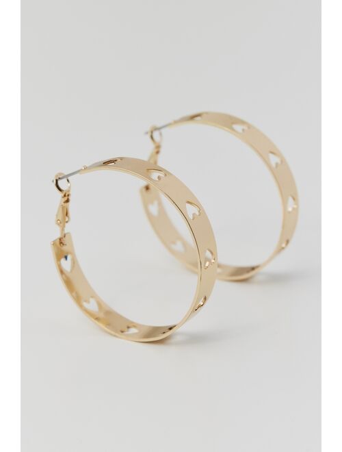 Urban Outfitters Heart Icon Hoop Earring