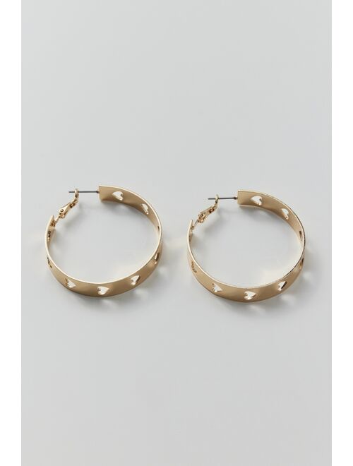 Urban Outfitters Heart Icon Hoop Earring