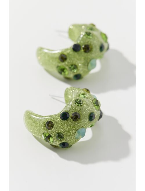 Urban Outfitters Cosmos Glitter Hoop Earring