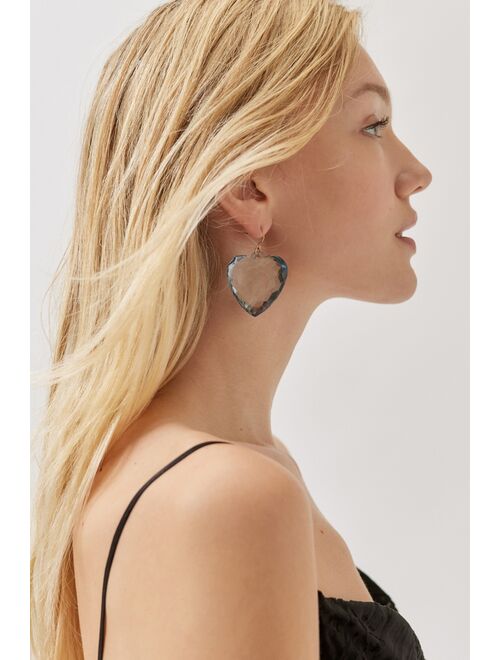 Urban Outfitters Angelica Faceted Heart Earring