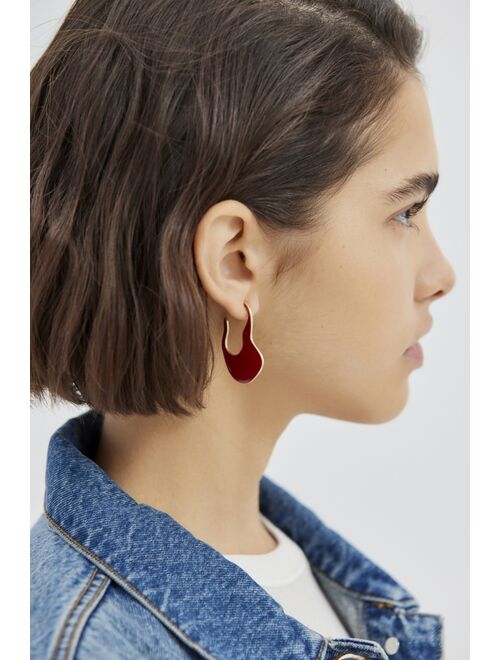 Urban Outfitters Enamel Oval Hoop Earring