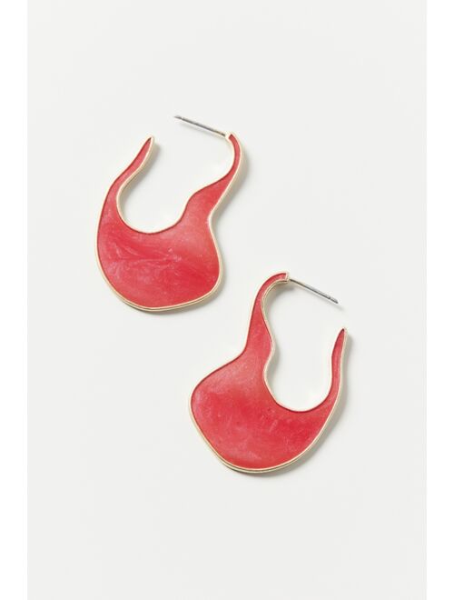 Urban Outfitters Enamel Oval Hoop Earring