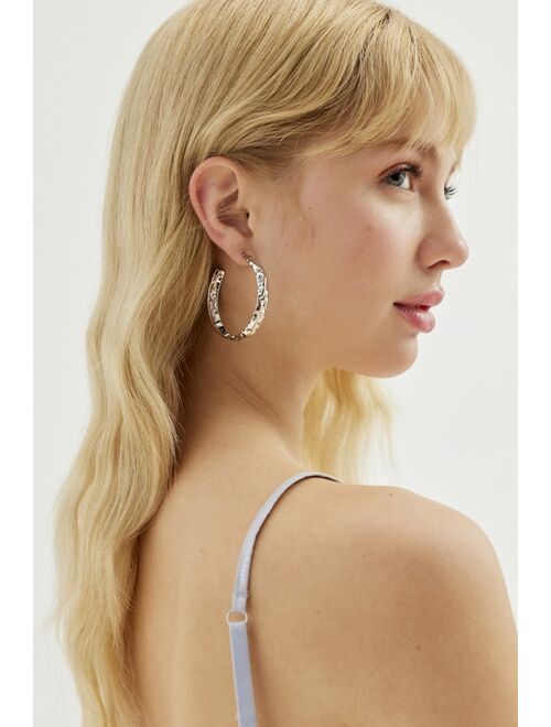 Urban Outfitters Statement Textured Hoop Earring