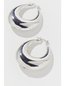 Oversized Tapered Hoop Earring